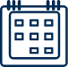 calendar icon for low-priced, vacation rentals